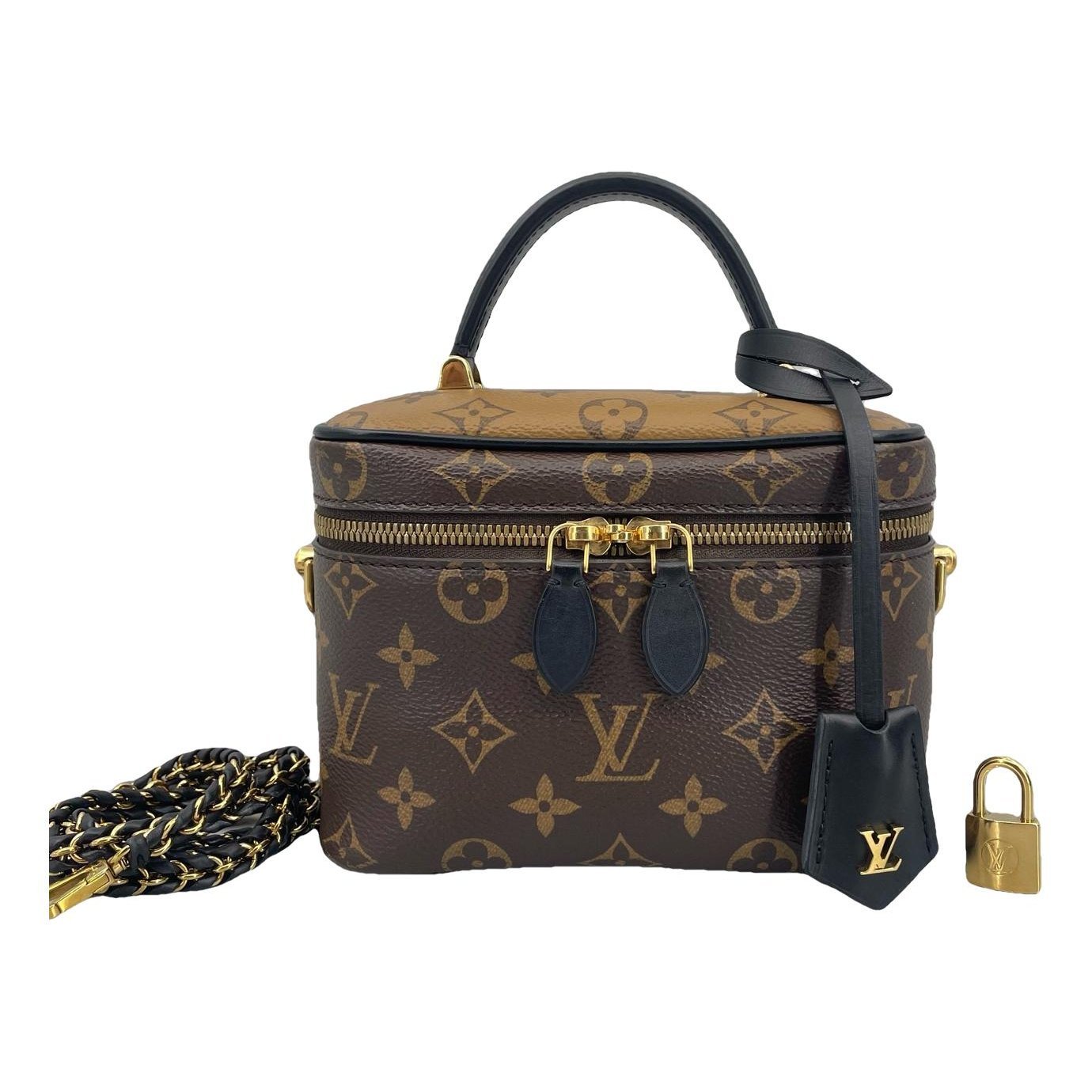 Vanity leather handbag