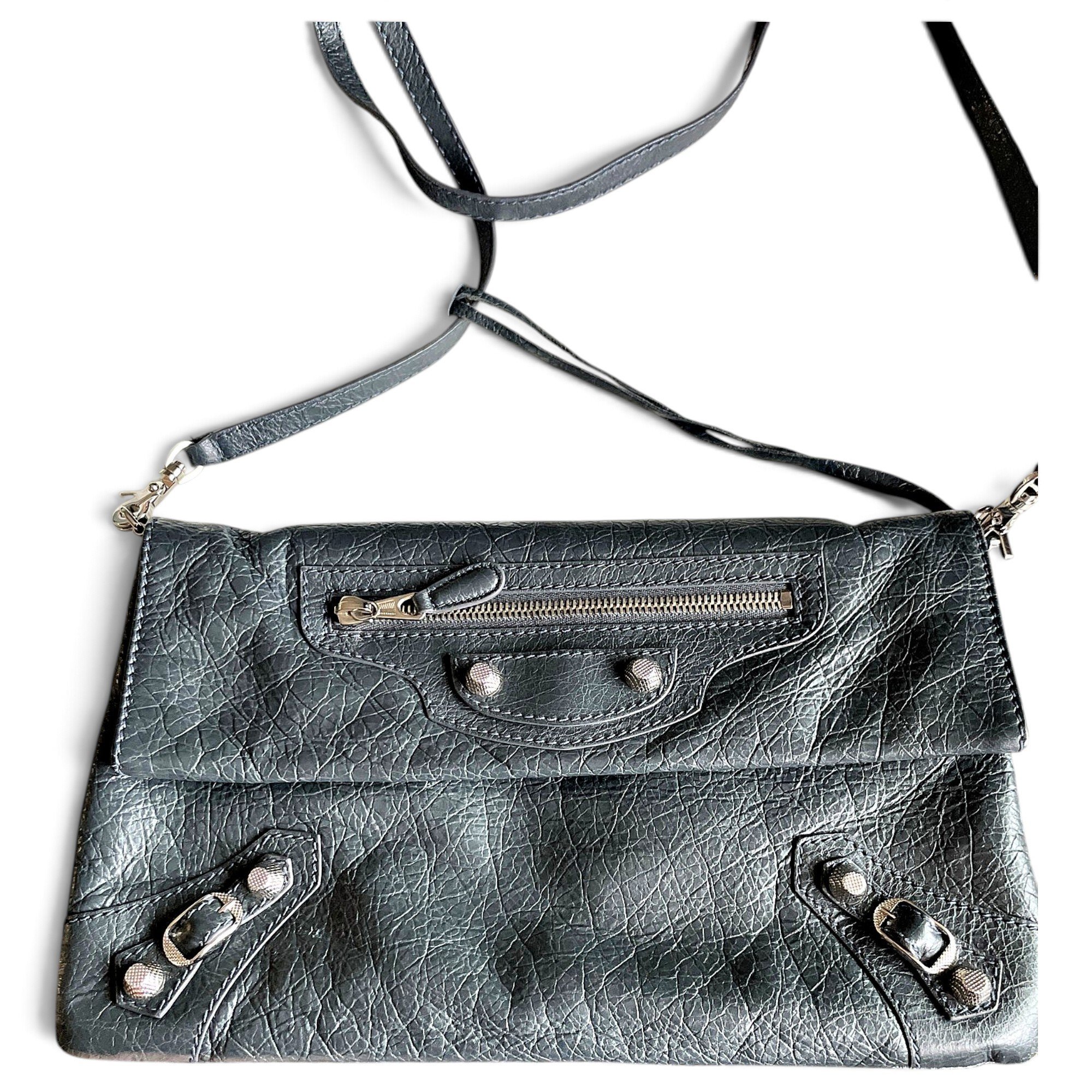 Envelop leather handbag