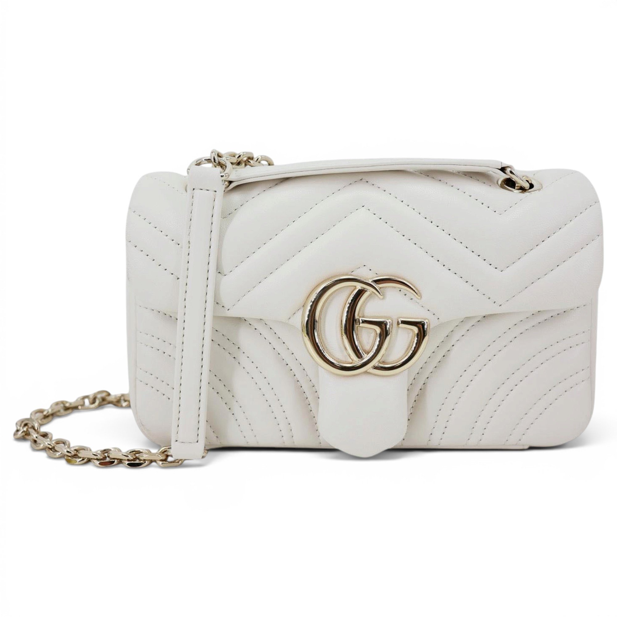 Gucci GG Marmont Chain Flap leather handbag