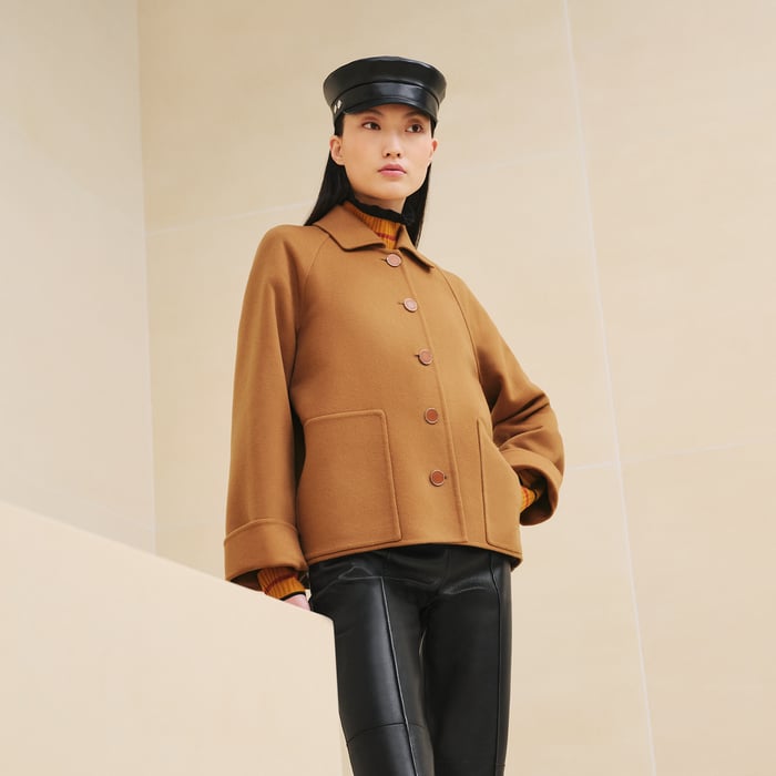 Marron Caramel Cashmere Jacket