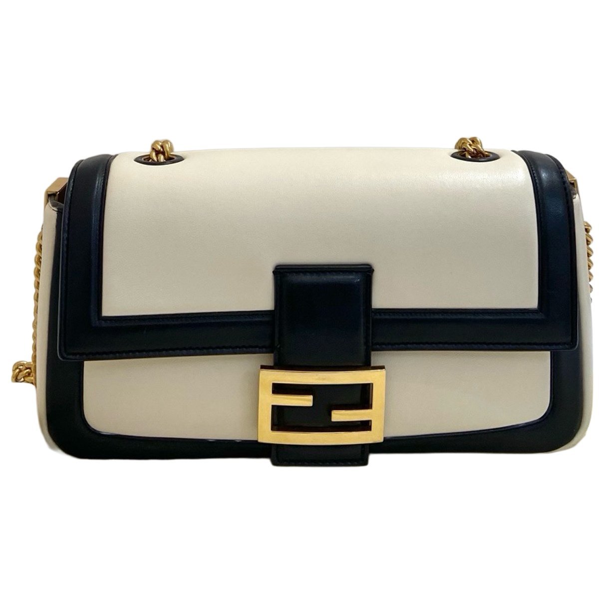 Baguette Chain leather handbag