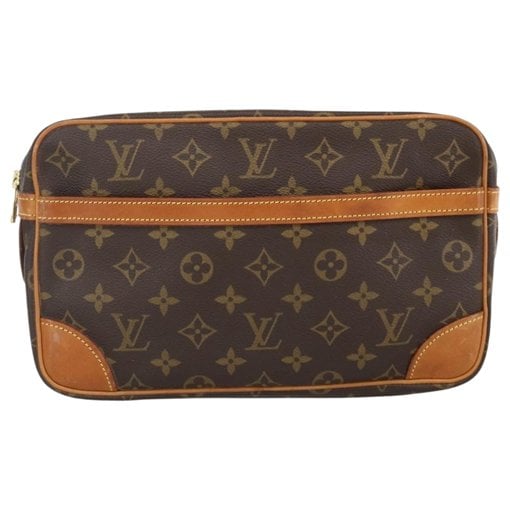 Leather clutch bag