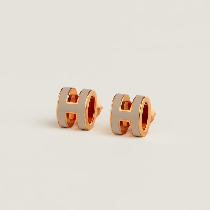 Marron Glacé Mini Pop H Earrings