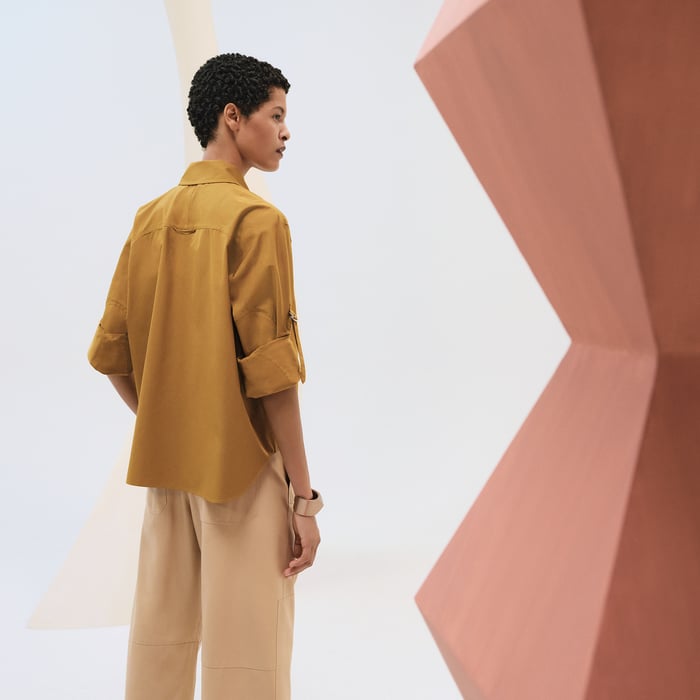 Vert Bronze Asymmetric Shirt