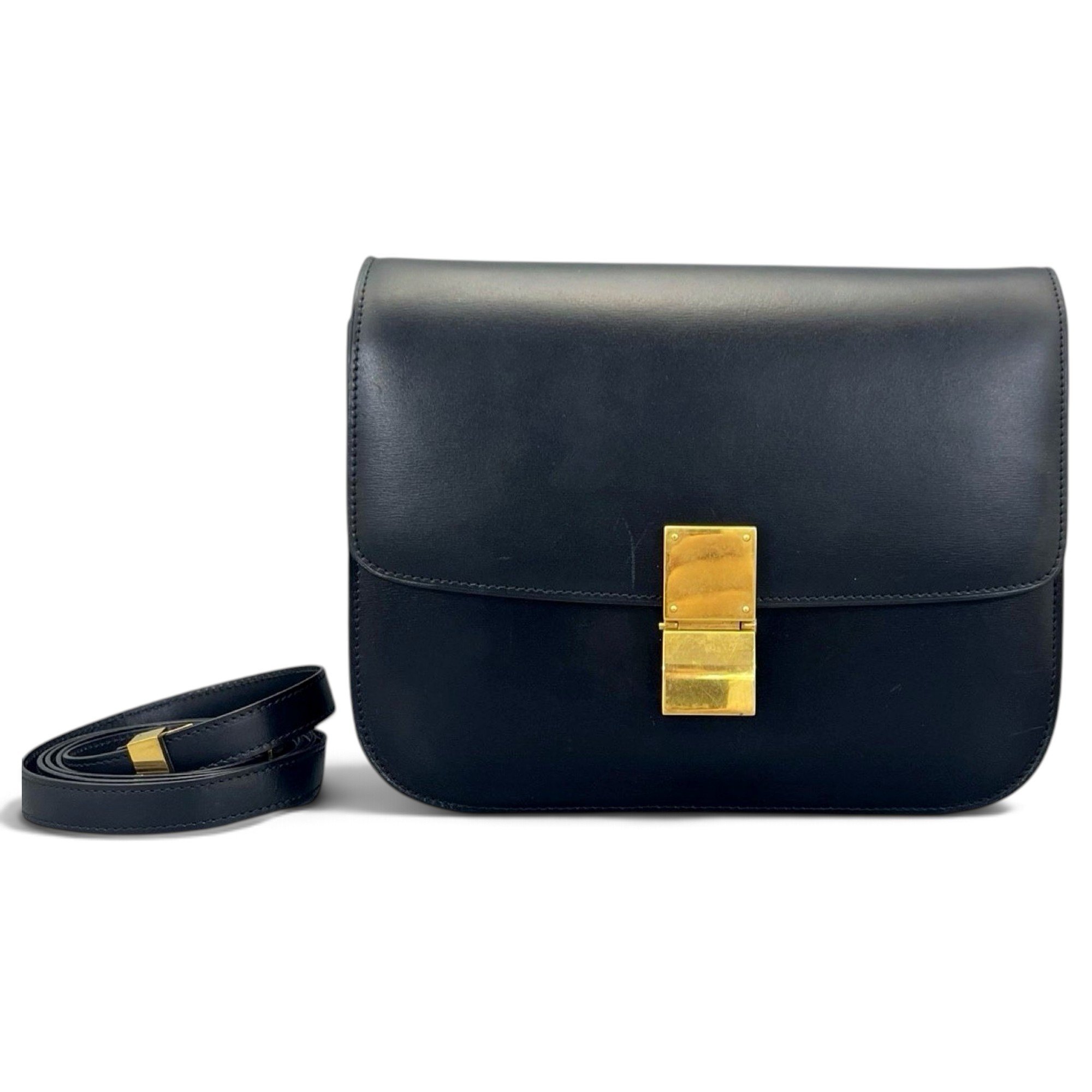 Classic leather crossbody bag