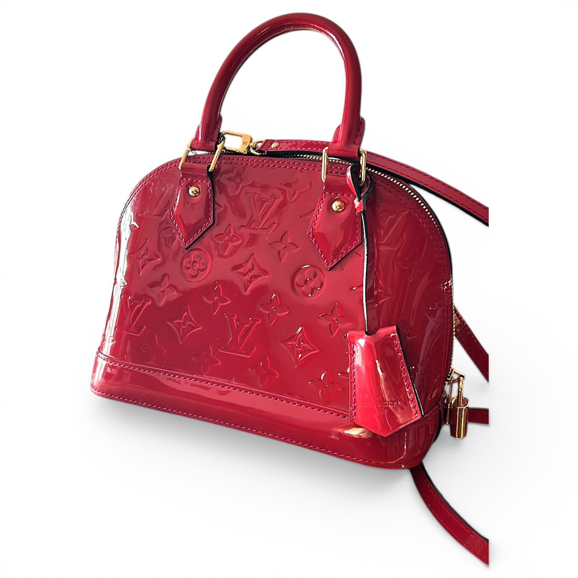 Alma BB patent leather handbag
