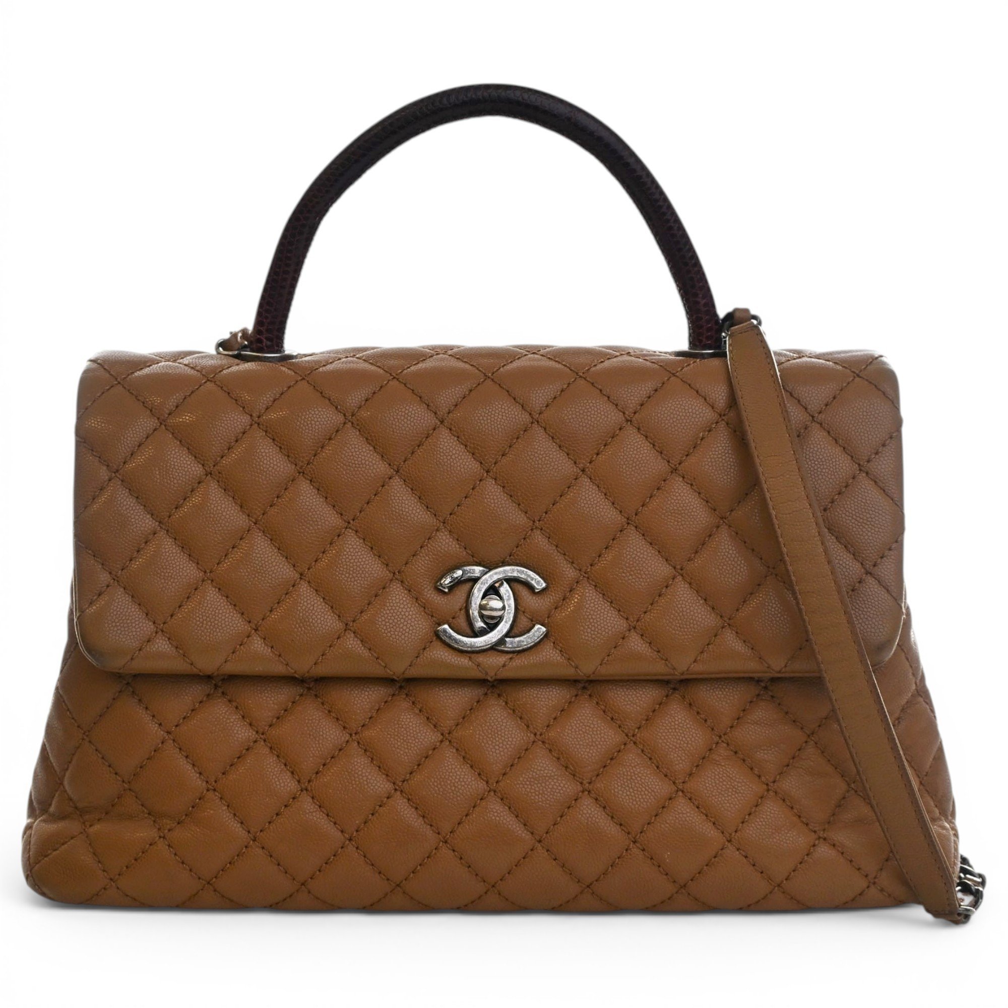 Coco Handle leather handbag