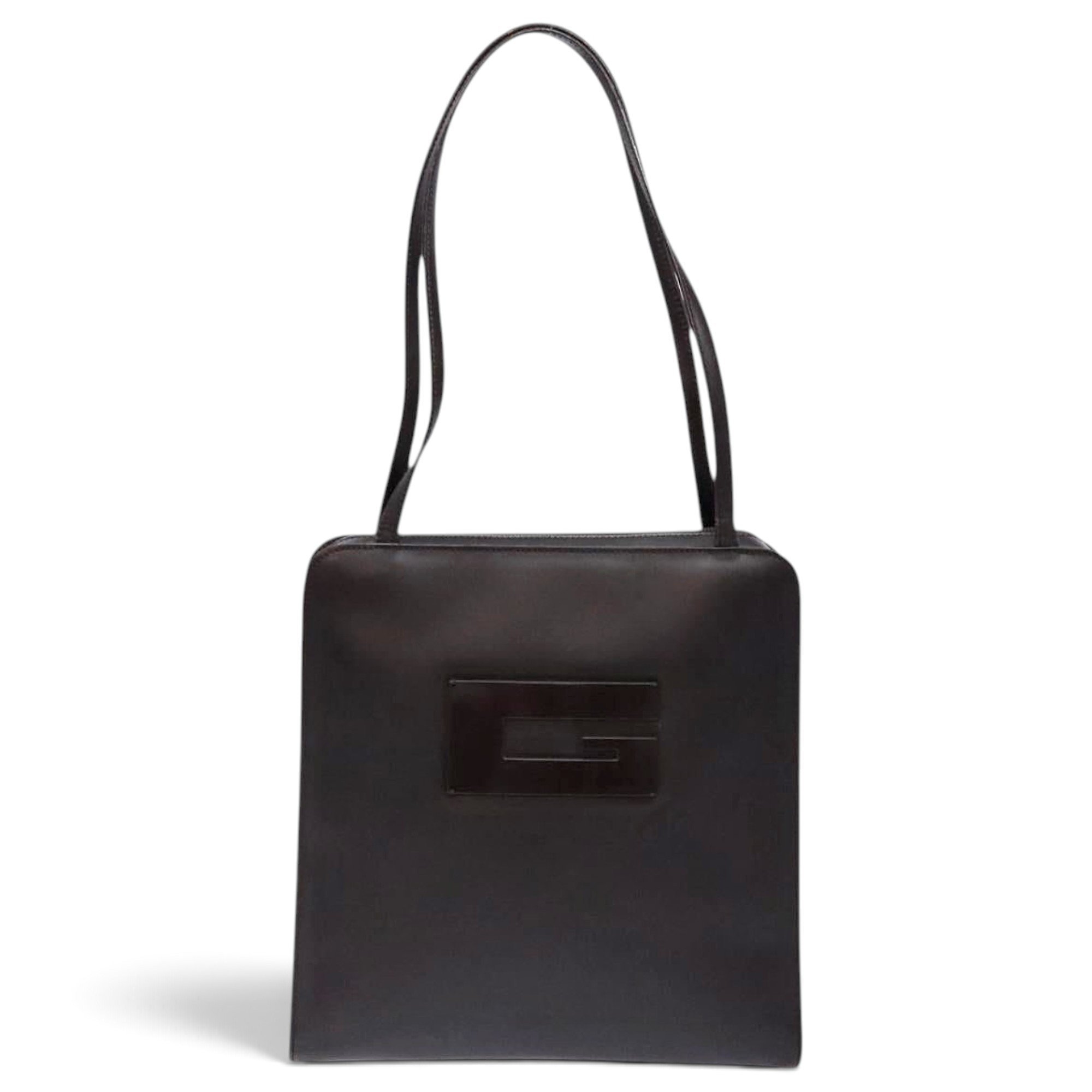 Patent leather handbag