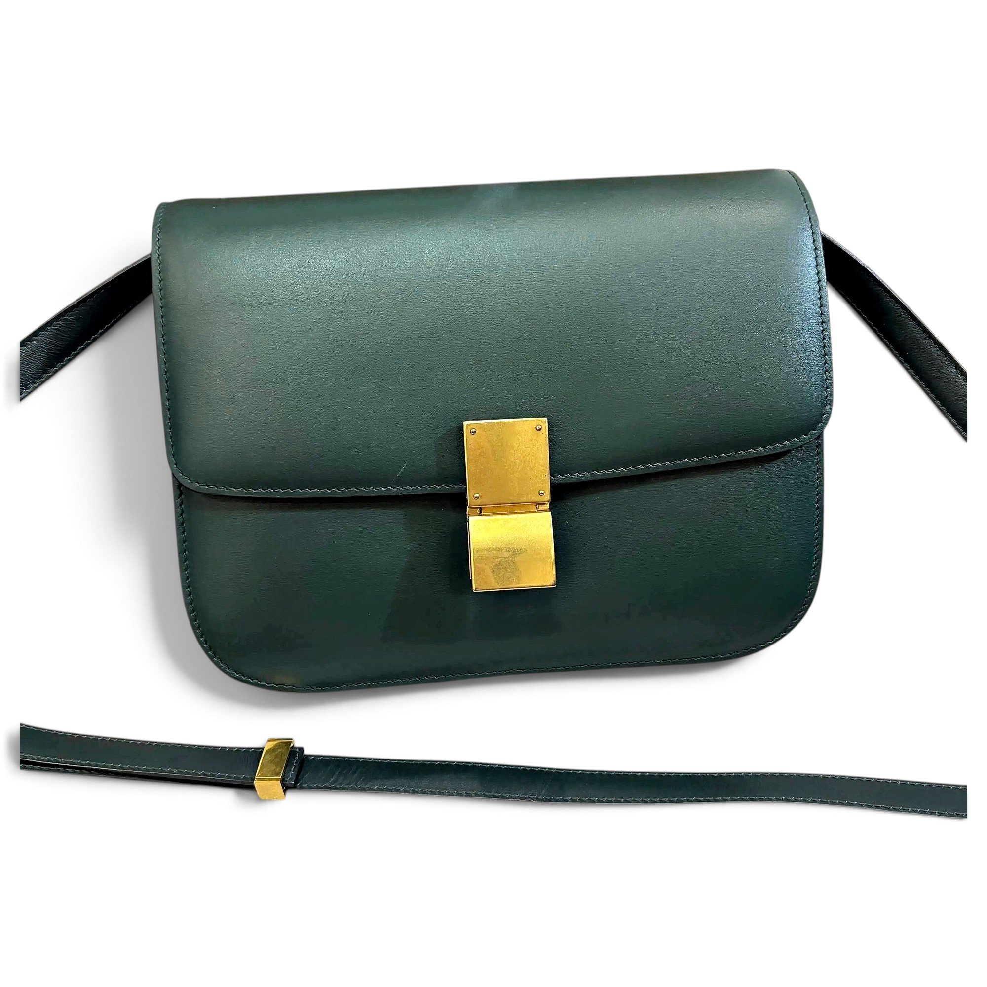 Classic leather crossbody bag