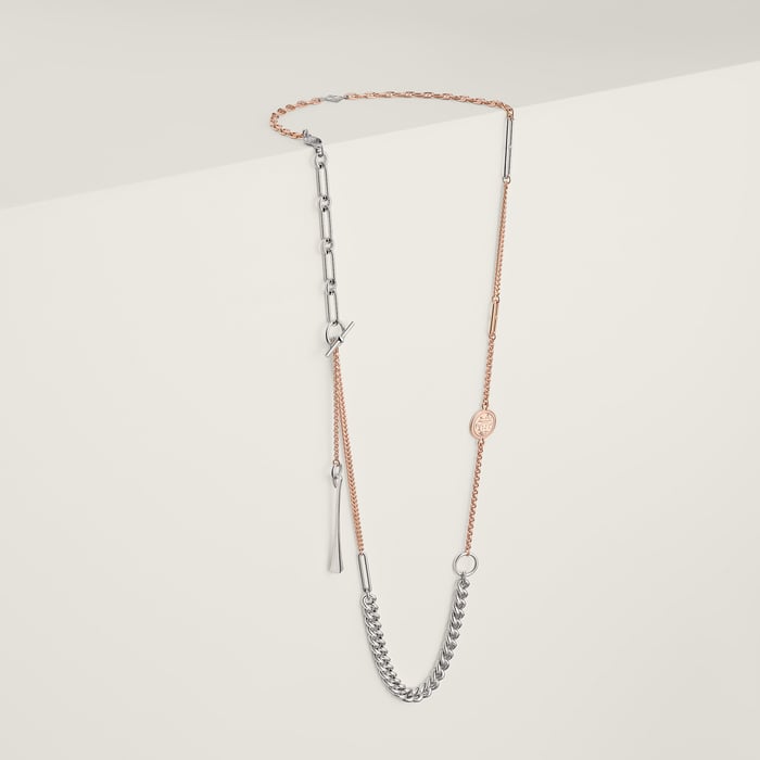 Sans Coloris Mix and H Long Necklace