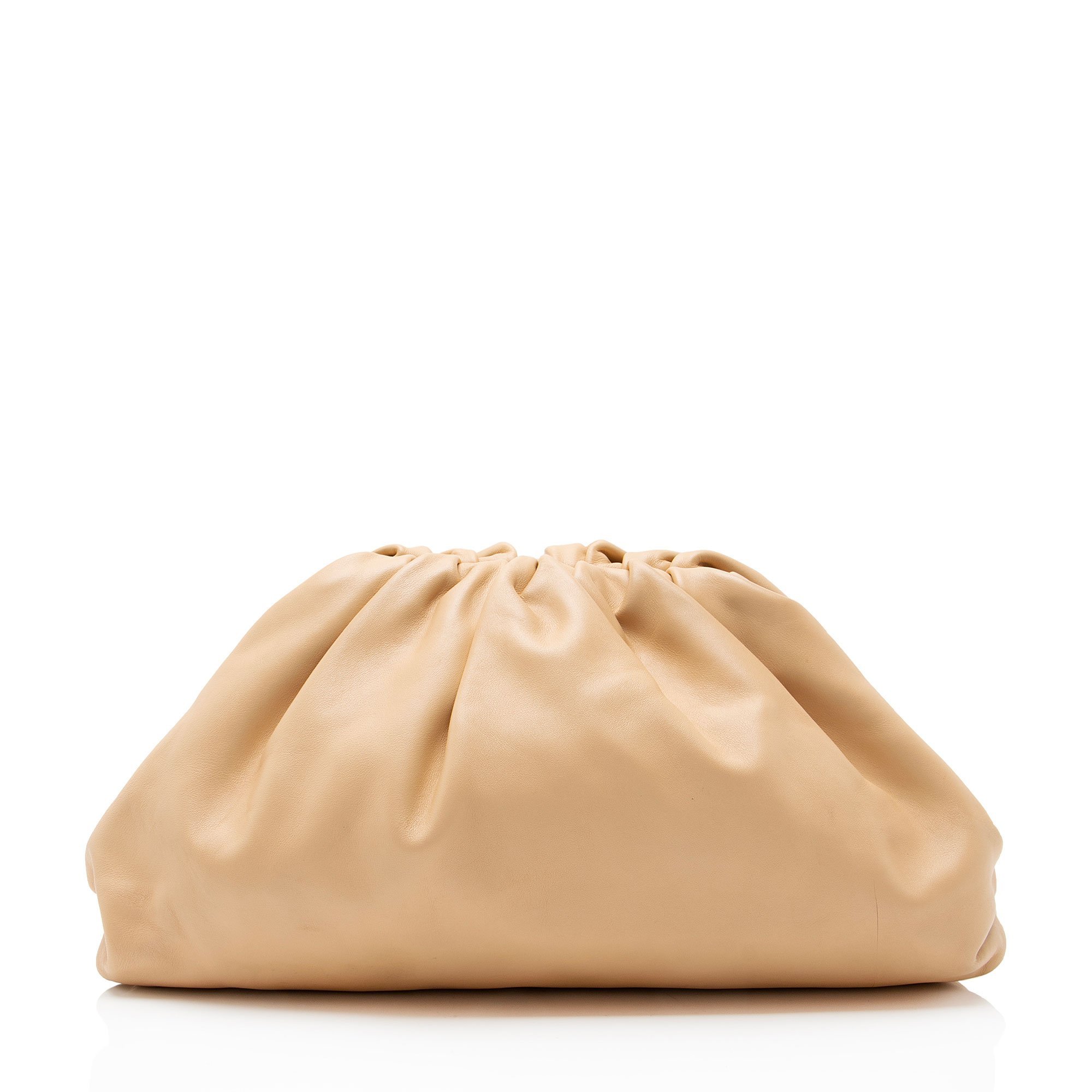 Pouch leather clutch bag