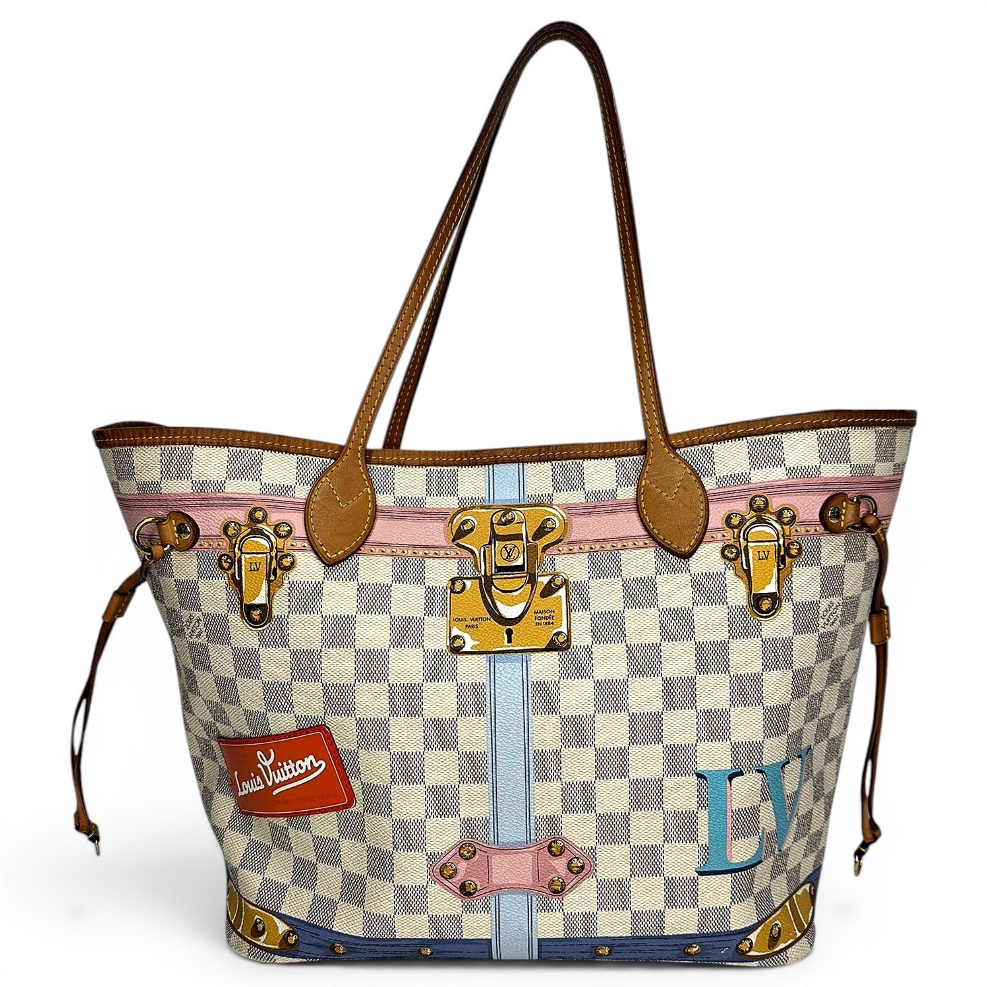 Neverfull leather tote