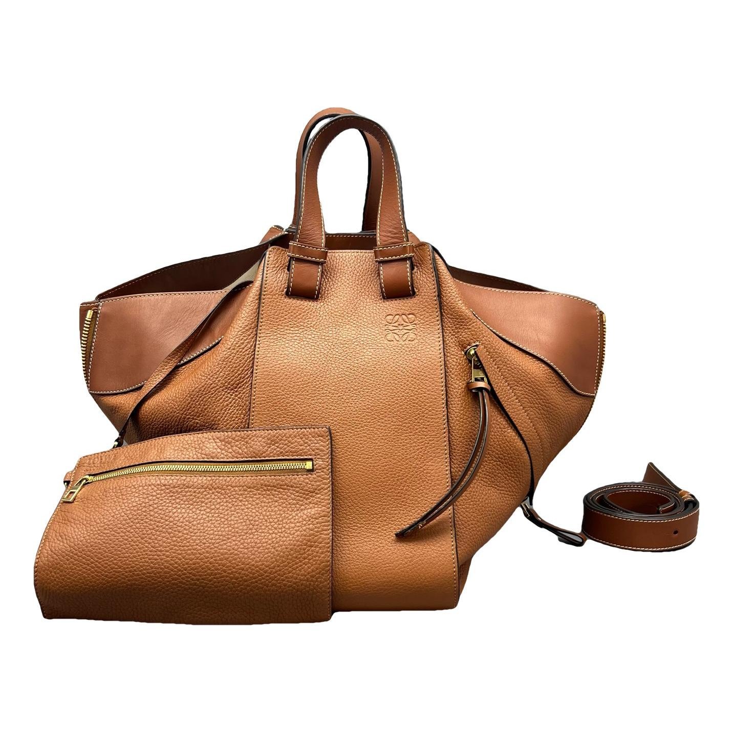 Hammock leather handbag