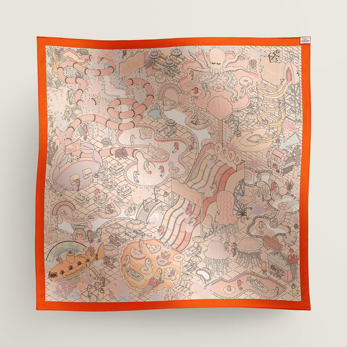 Splash Park Double Face Scarf 90