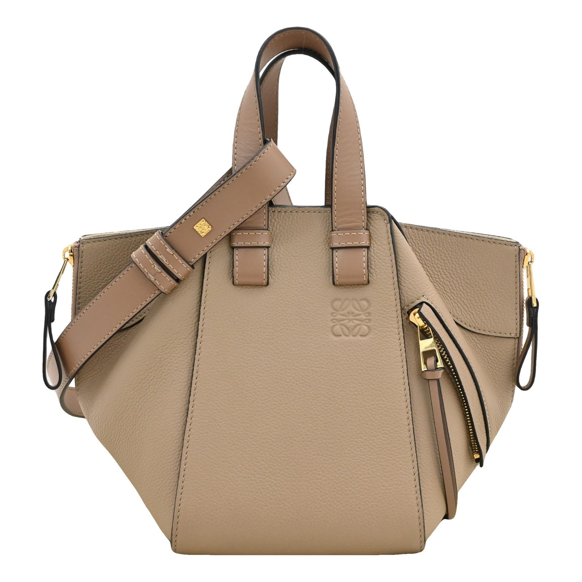 Hammock leather handbag