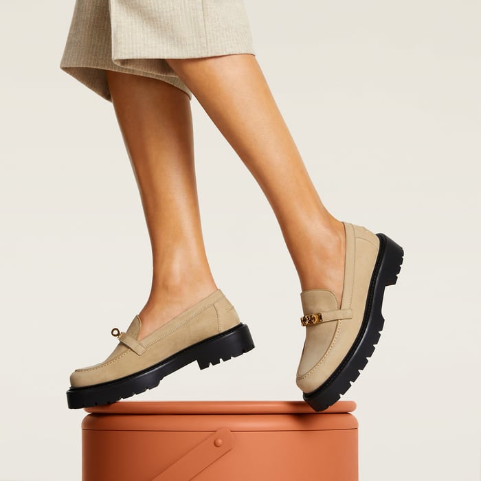 Beige Lin Icone Loafer