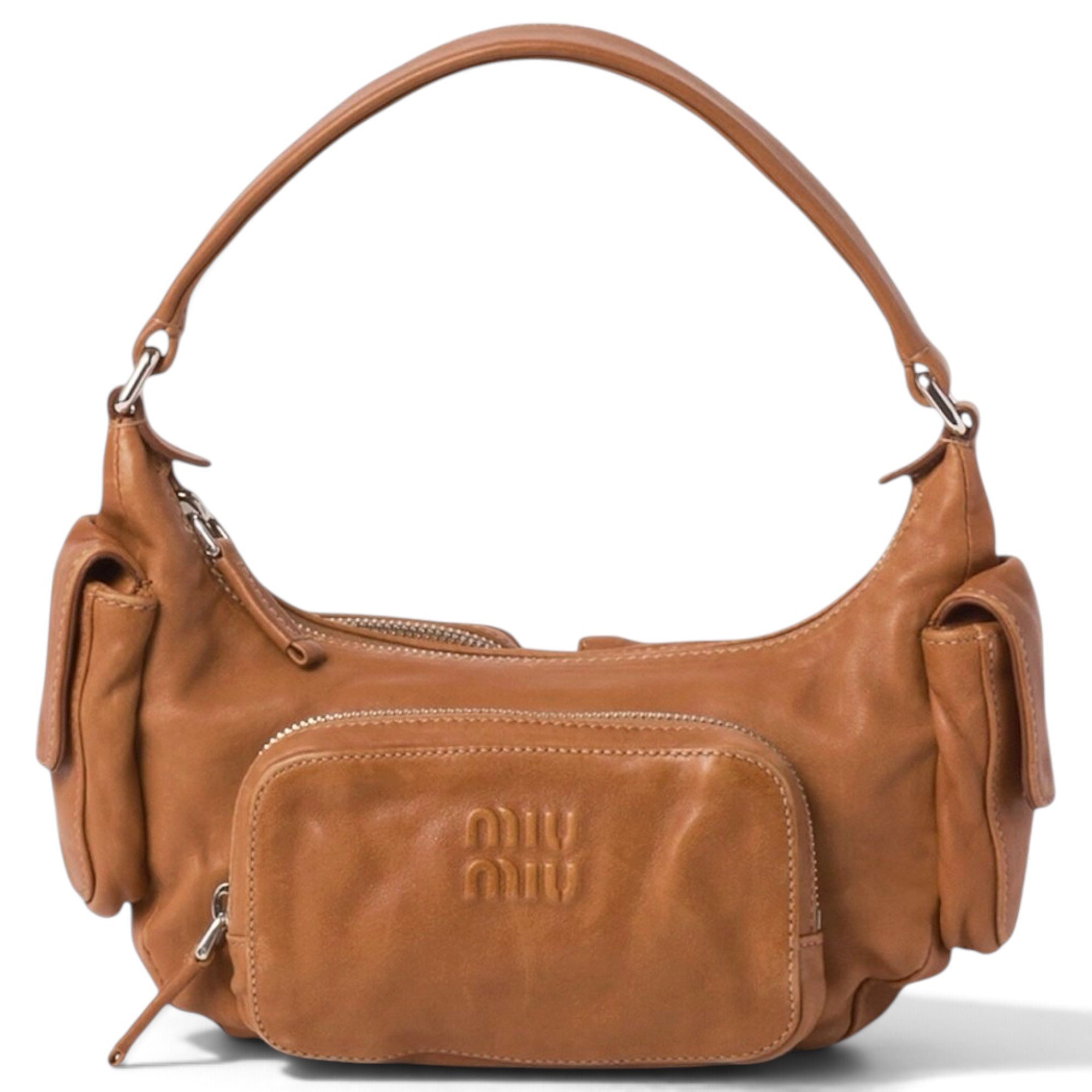 Miu Miu Pocket leather handbag