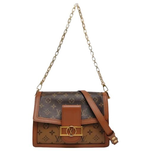 Dauphine leather crossbody bag