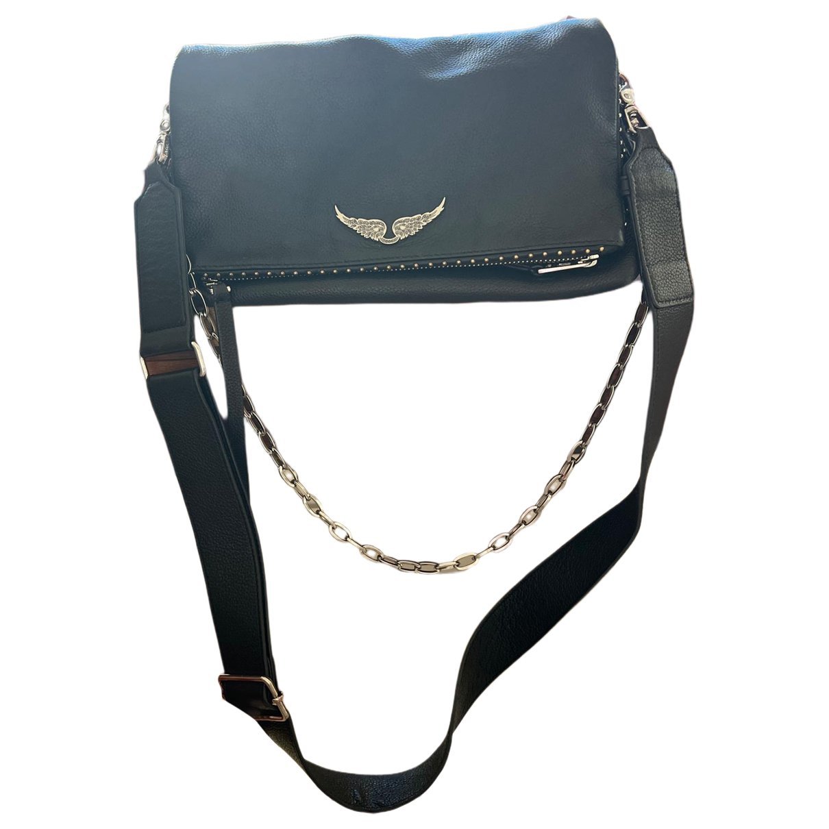 Rock leather crossbody bag