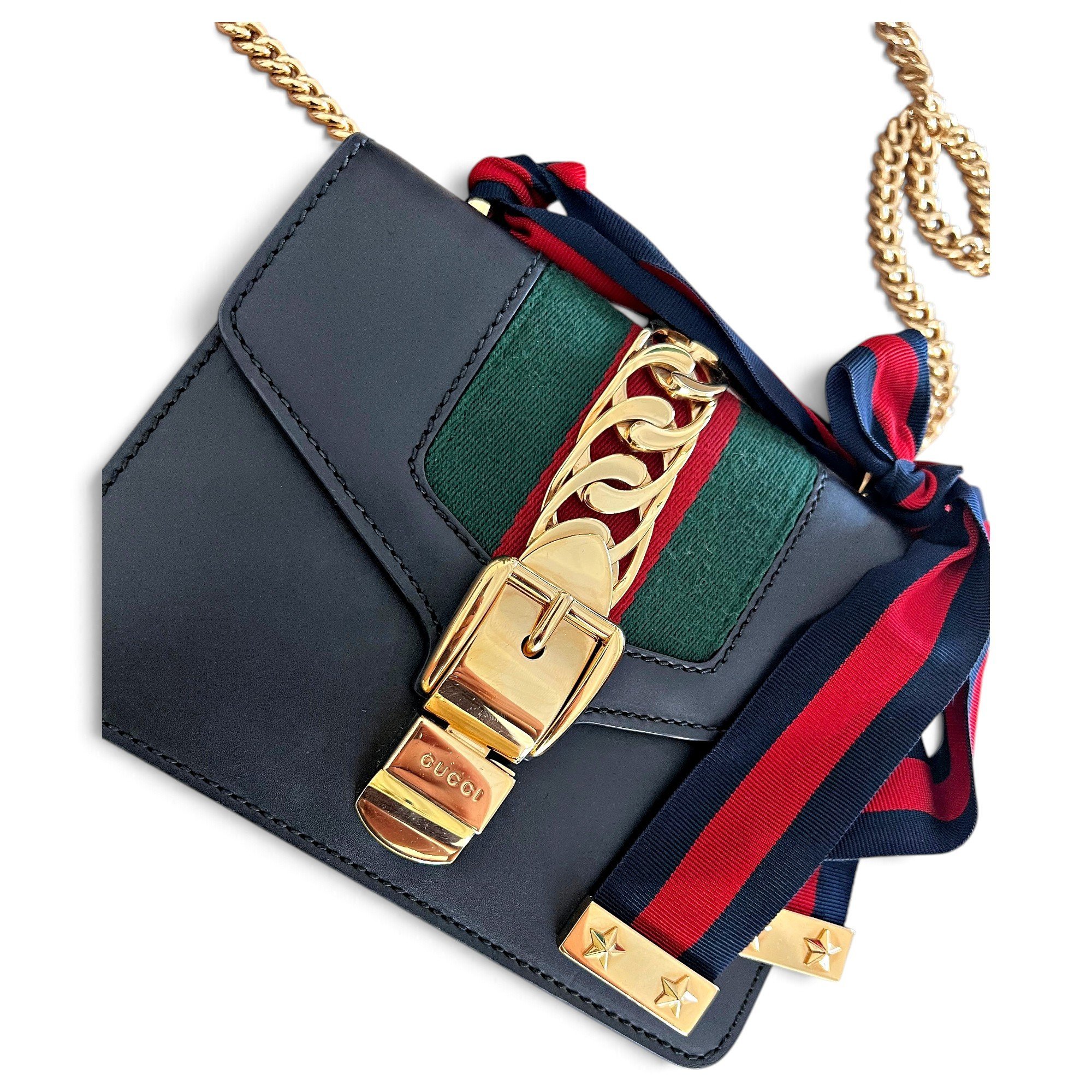 Sylvie Flap Chain leather handbag