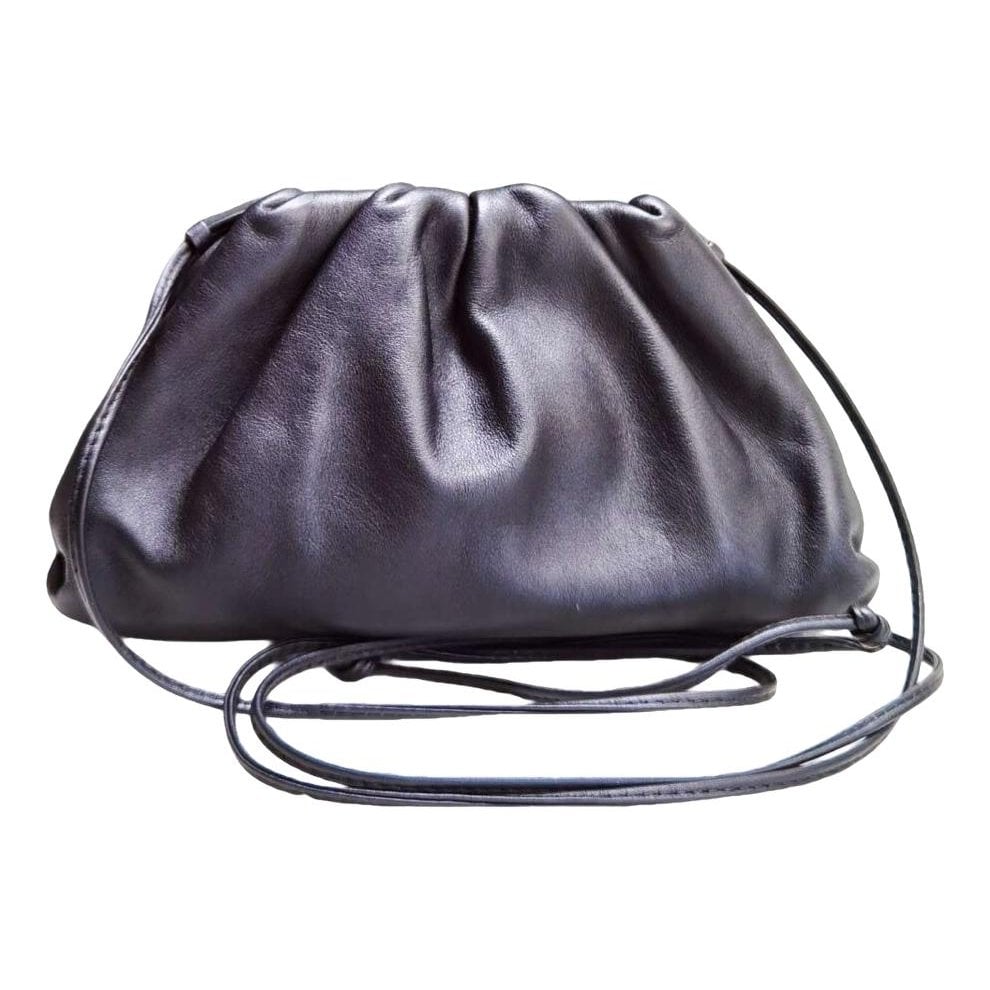 Pouch leather handbag