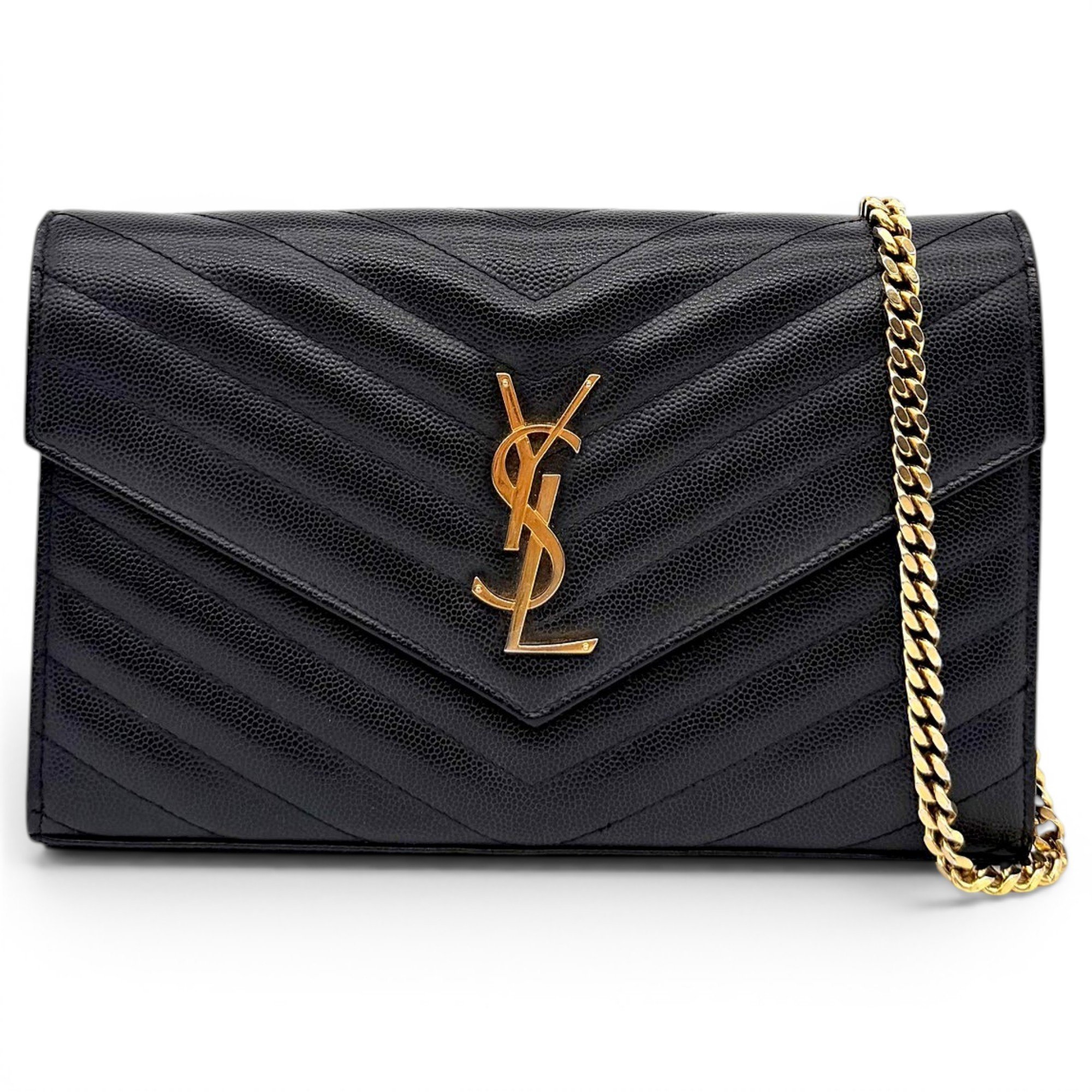 Portefeuille enveloppe leather crossbody bag