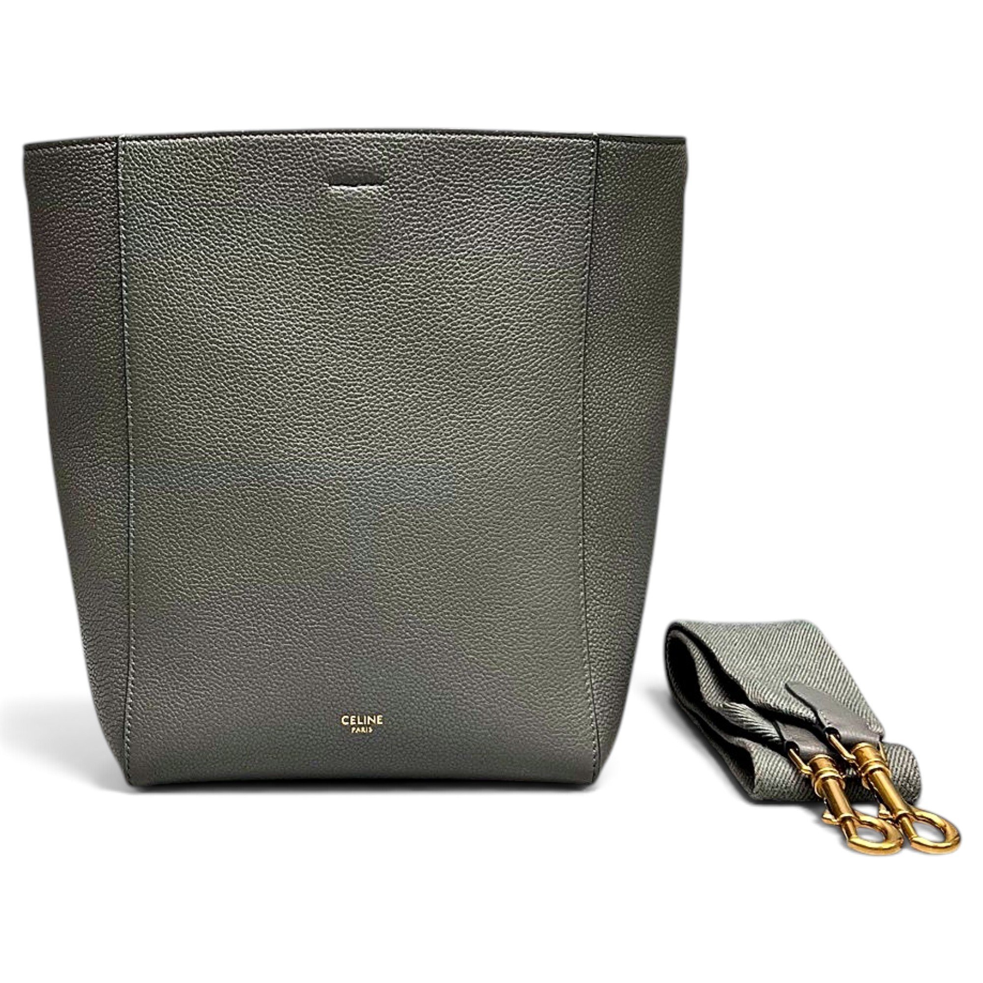 Seau Sangle leather handbag