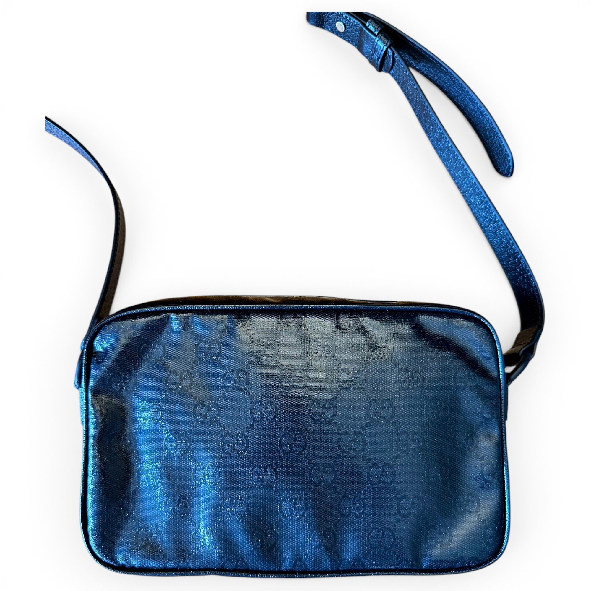 Patent leather clutch bag