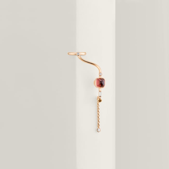 Sans Coloris Planètes & Météores Left Single Dangle Earring