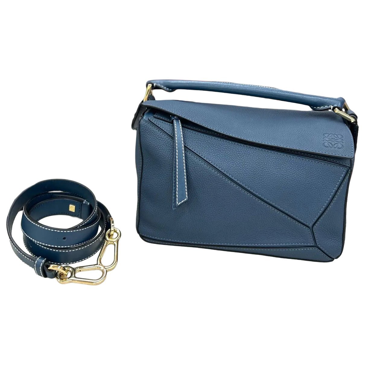 Puzzle leather crossbody bag