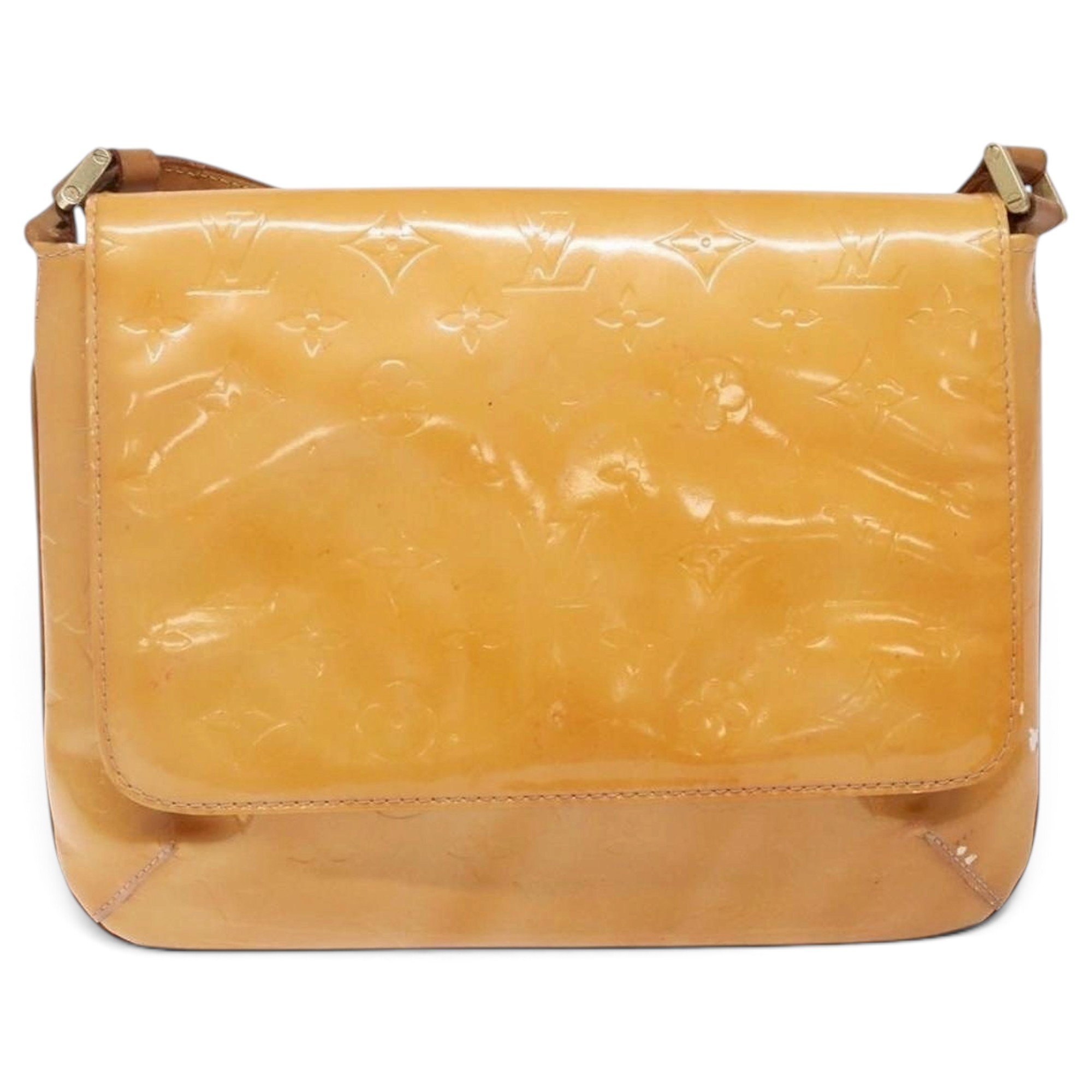 Patent leather handbag