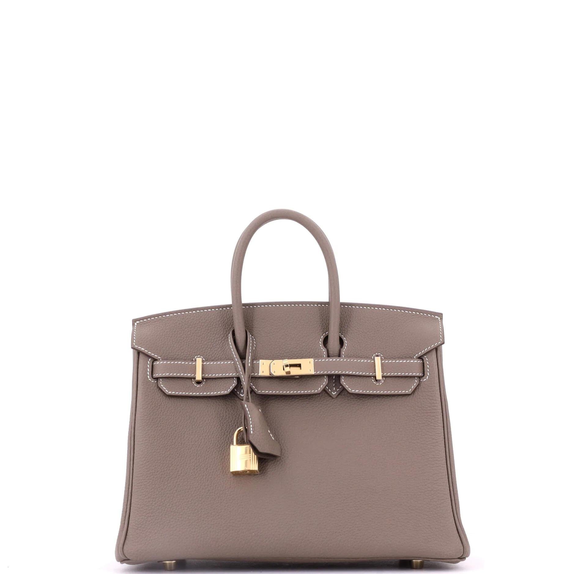 Birkin 25 leather tote