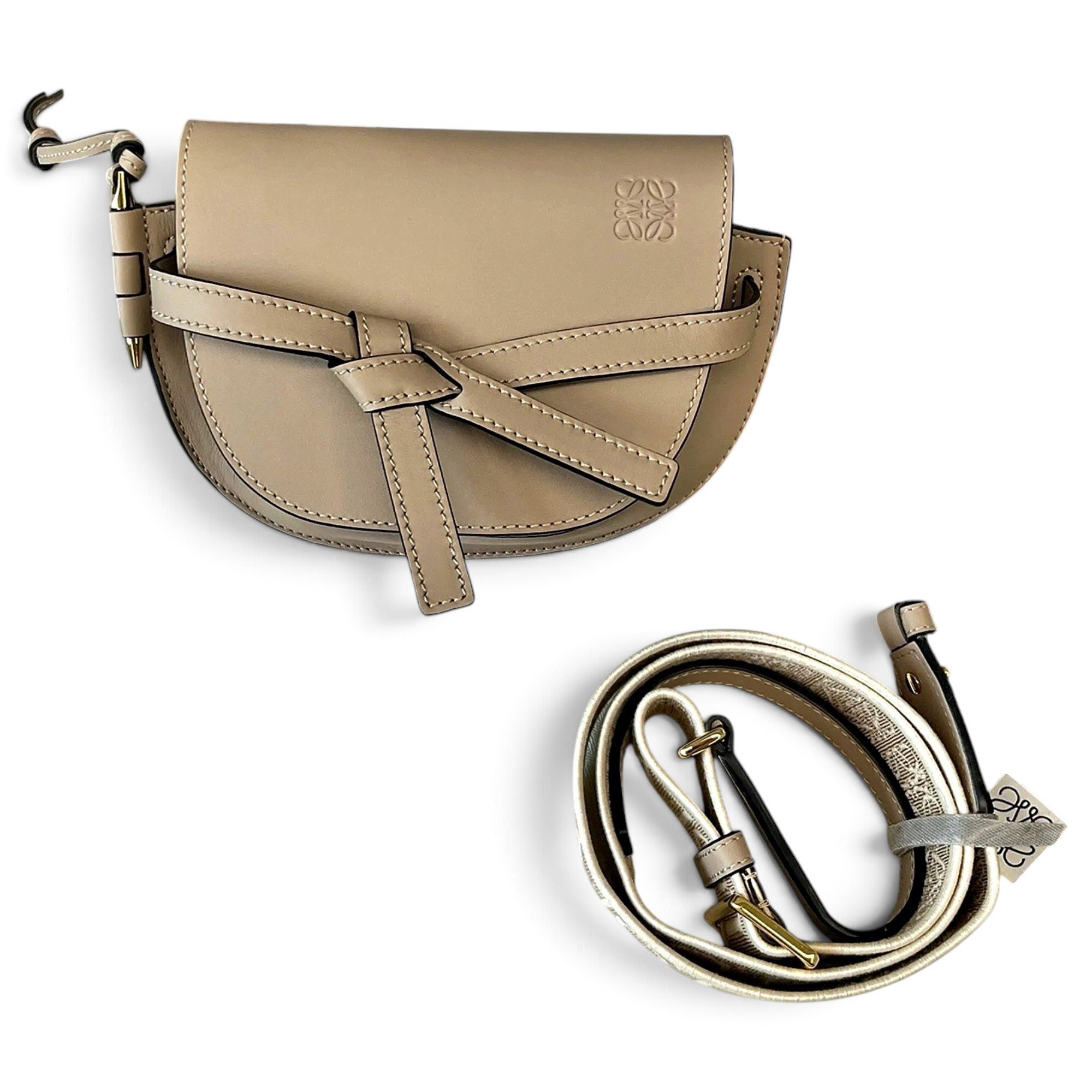 Gate leather crossbody bag