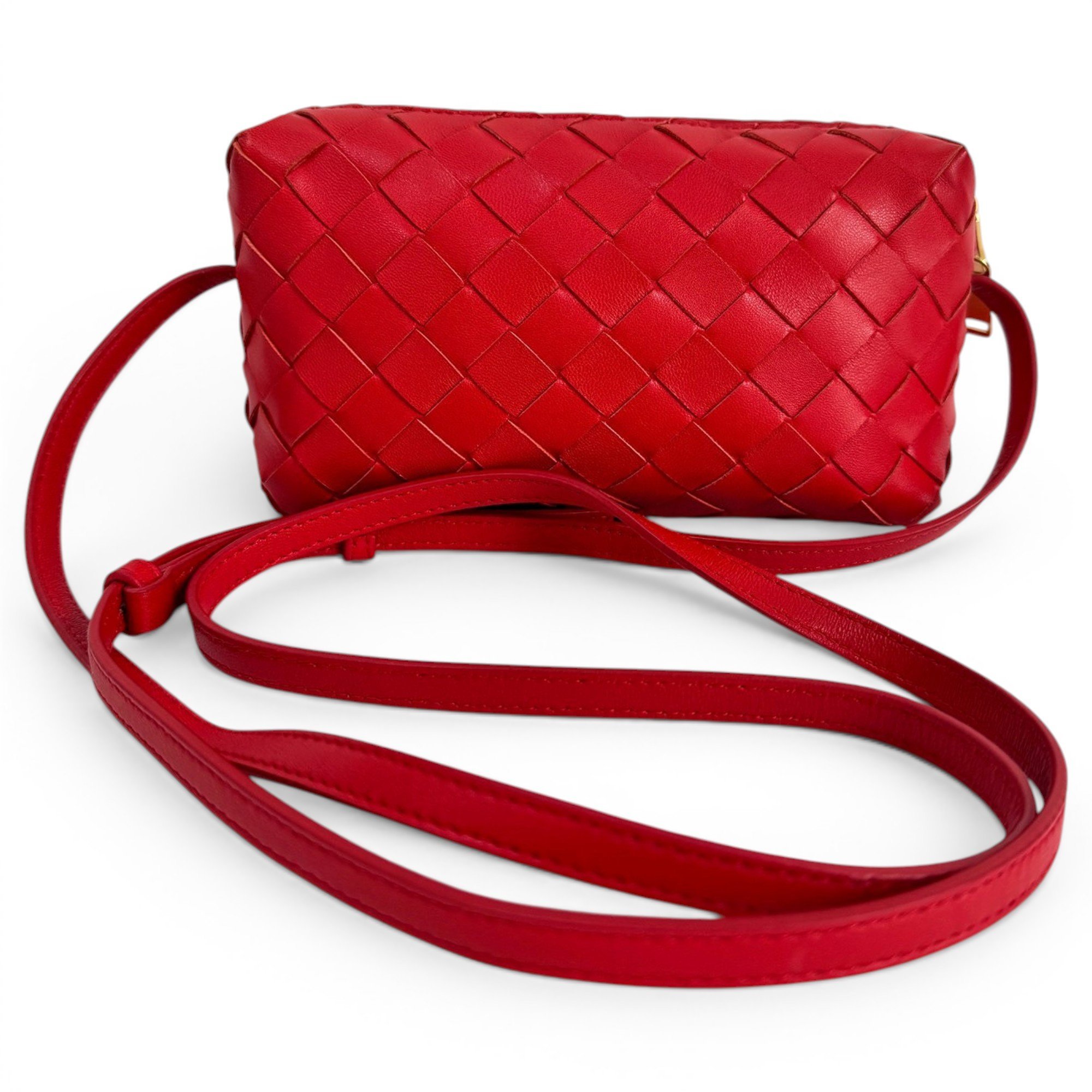 Pouch leather crossbody bag