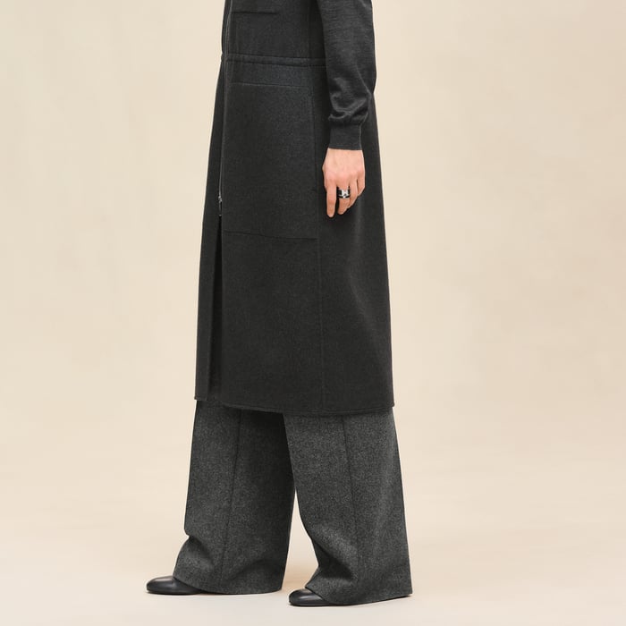 Gris Volcanique Long Bomber Vest