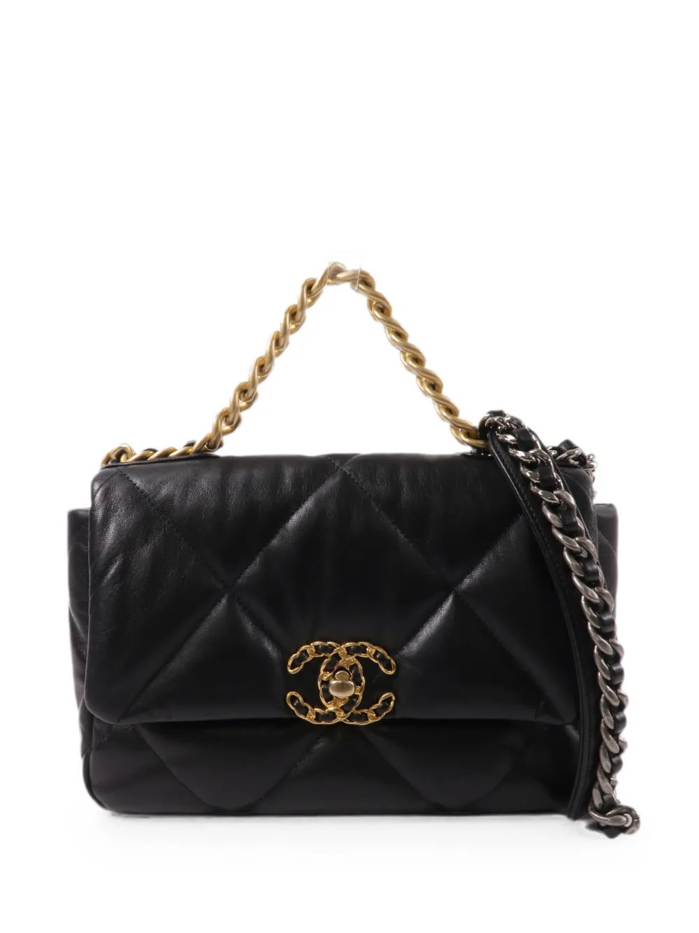 small Chanel 19 CC chain shoulder bag