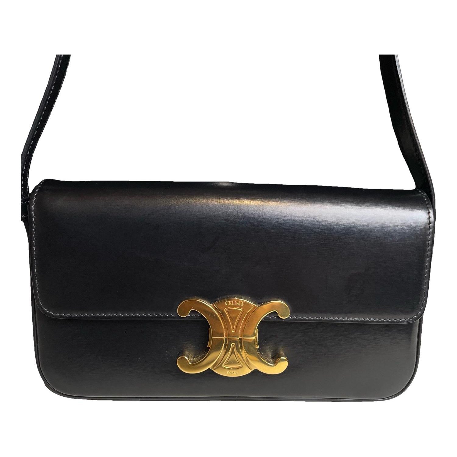 Triomphe Long leather handbag