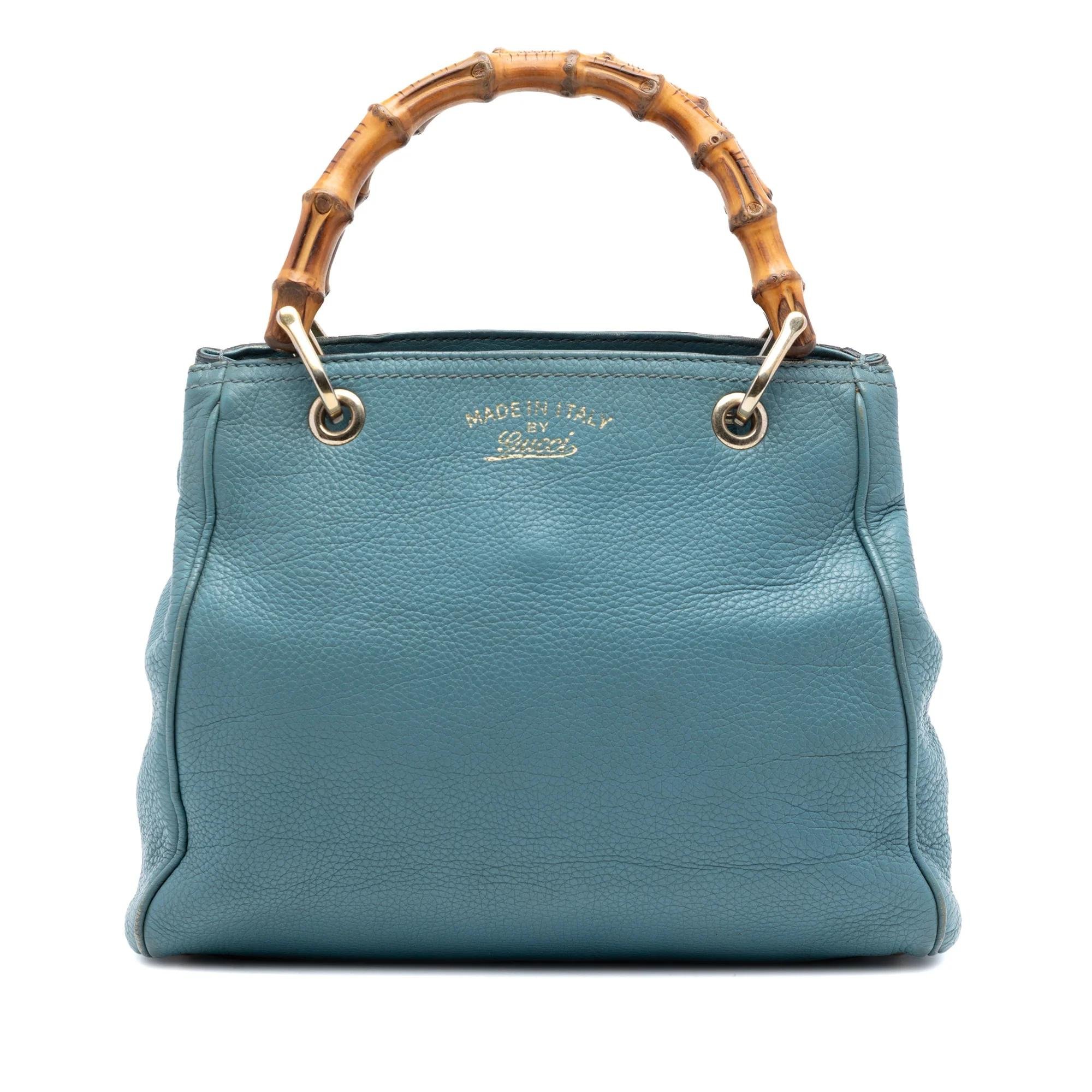 Bamboo pony-style calfskin satchel