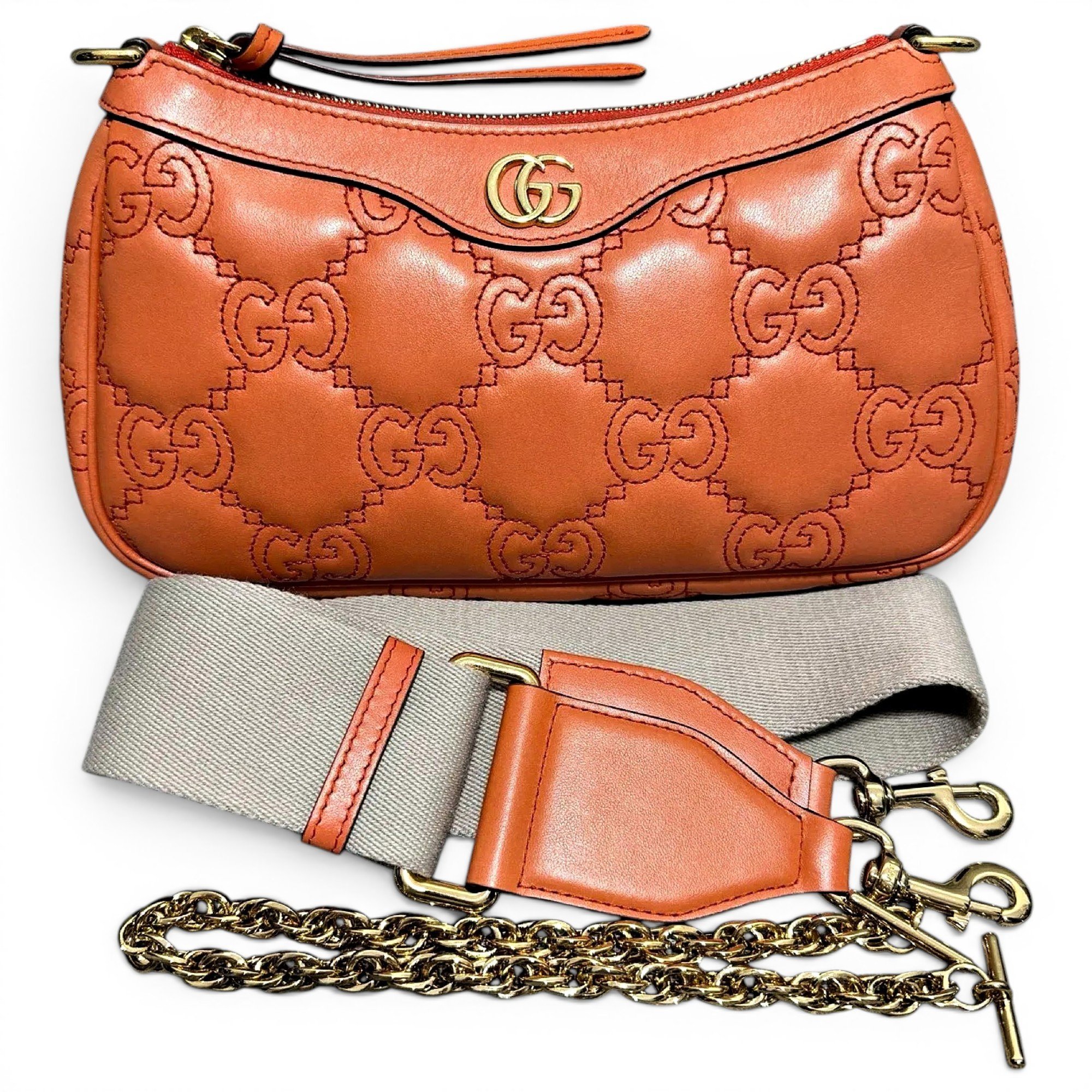 GG Marmont Chain Matelasse leather handbag