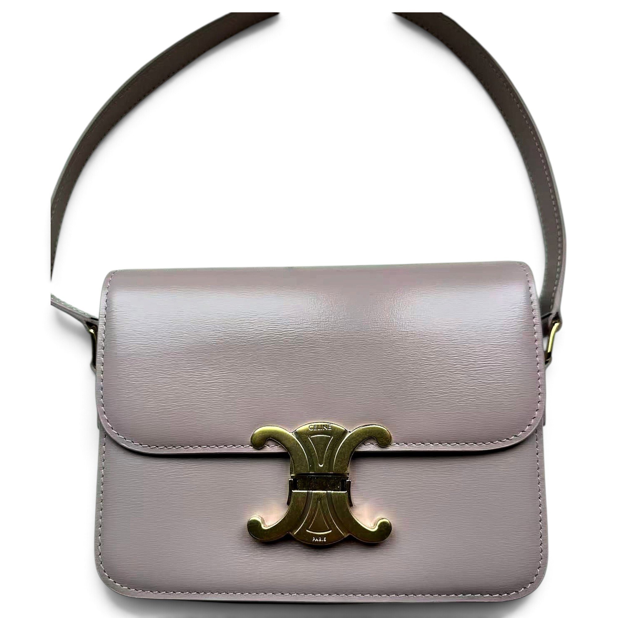 Triomphe leather handbag