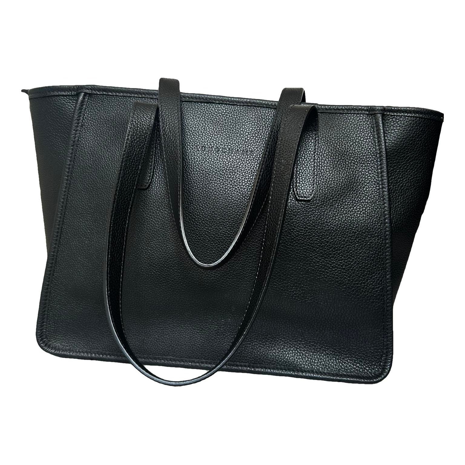 Leather tote