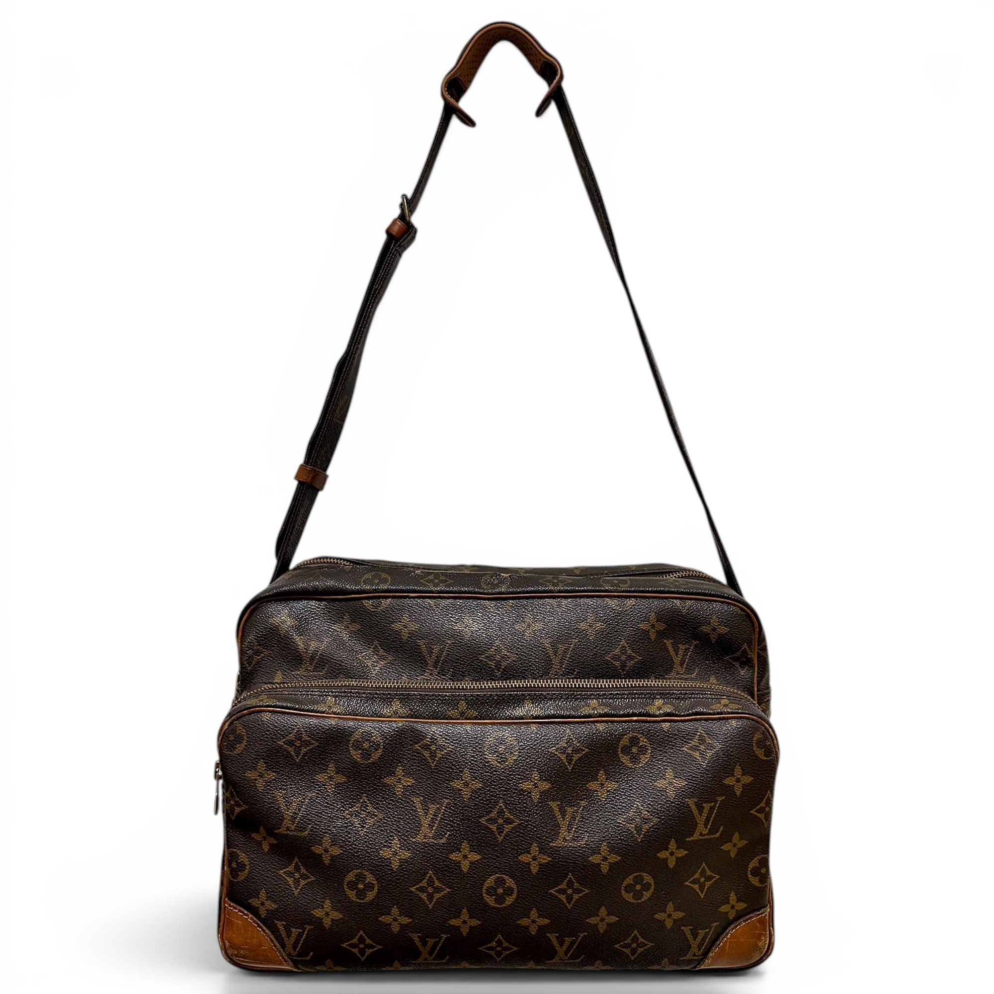 Nile leather crossbody bag