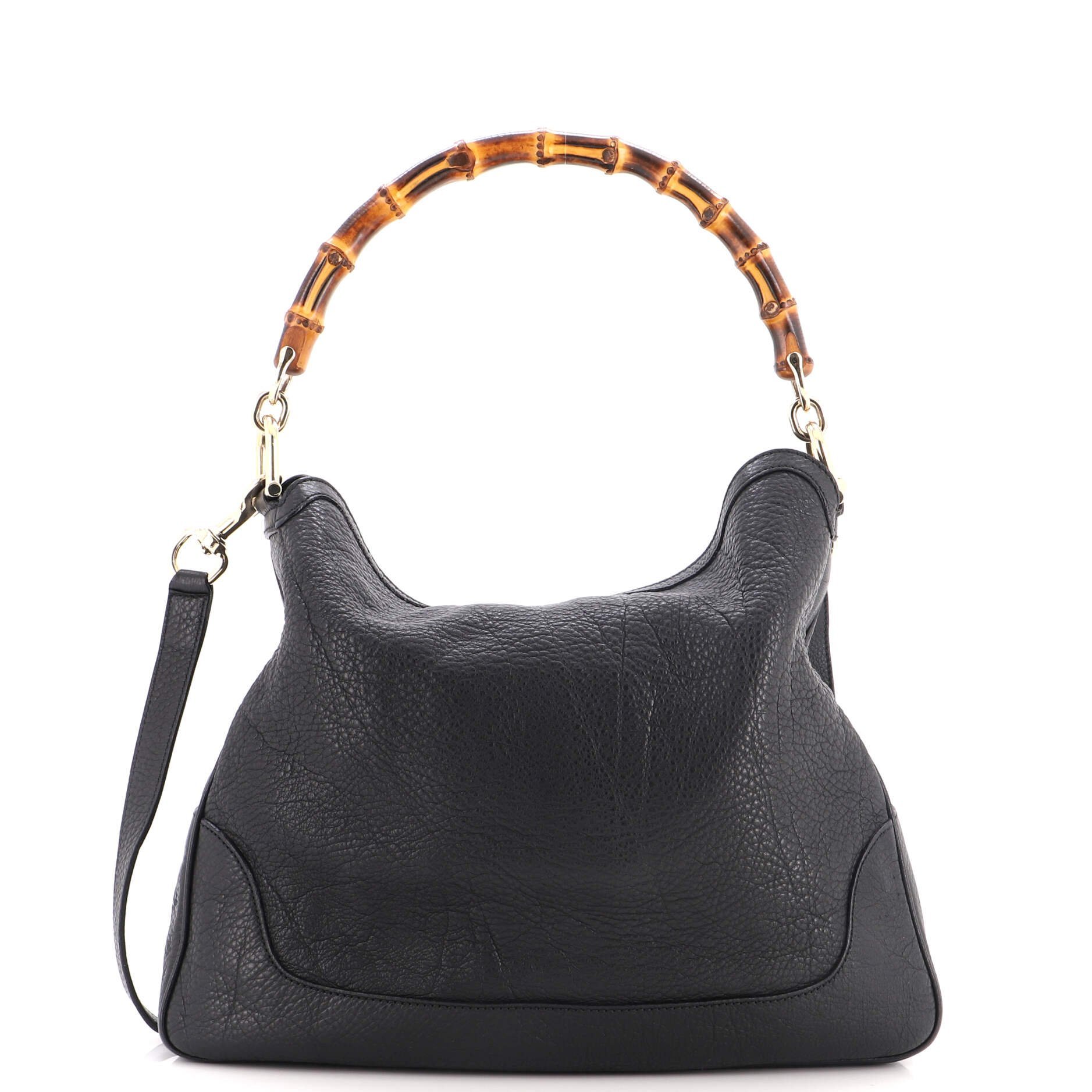 Diana Bamboo leather handbag