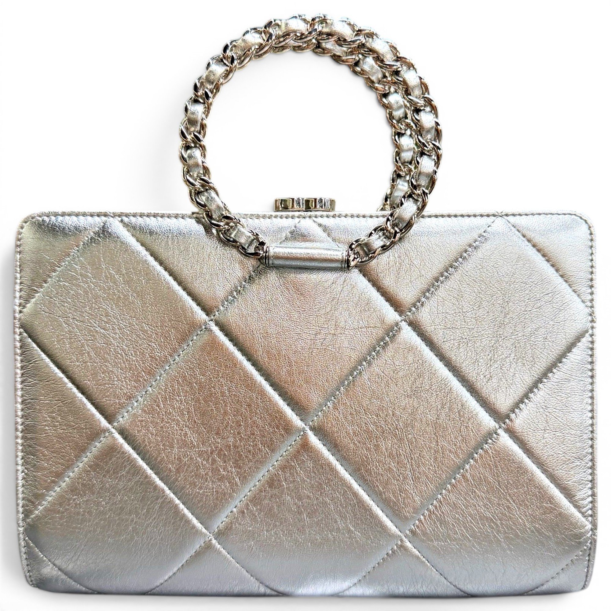 Hula Hoop leather handbag