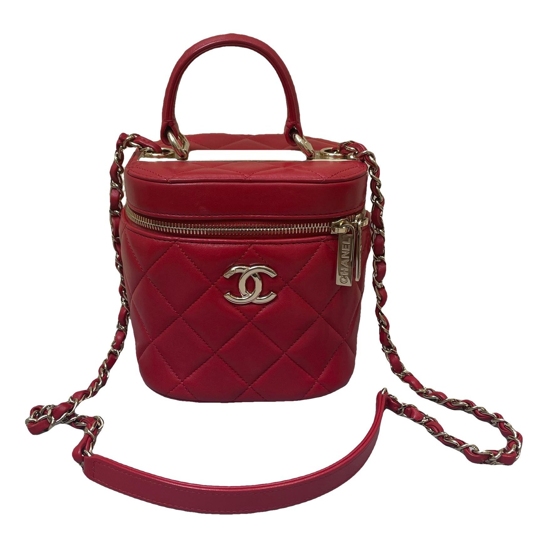 Trendy CC Vanity leather handbag