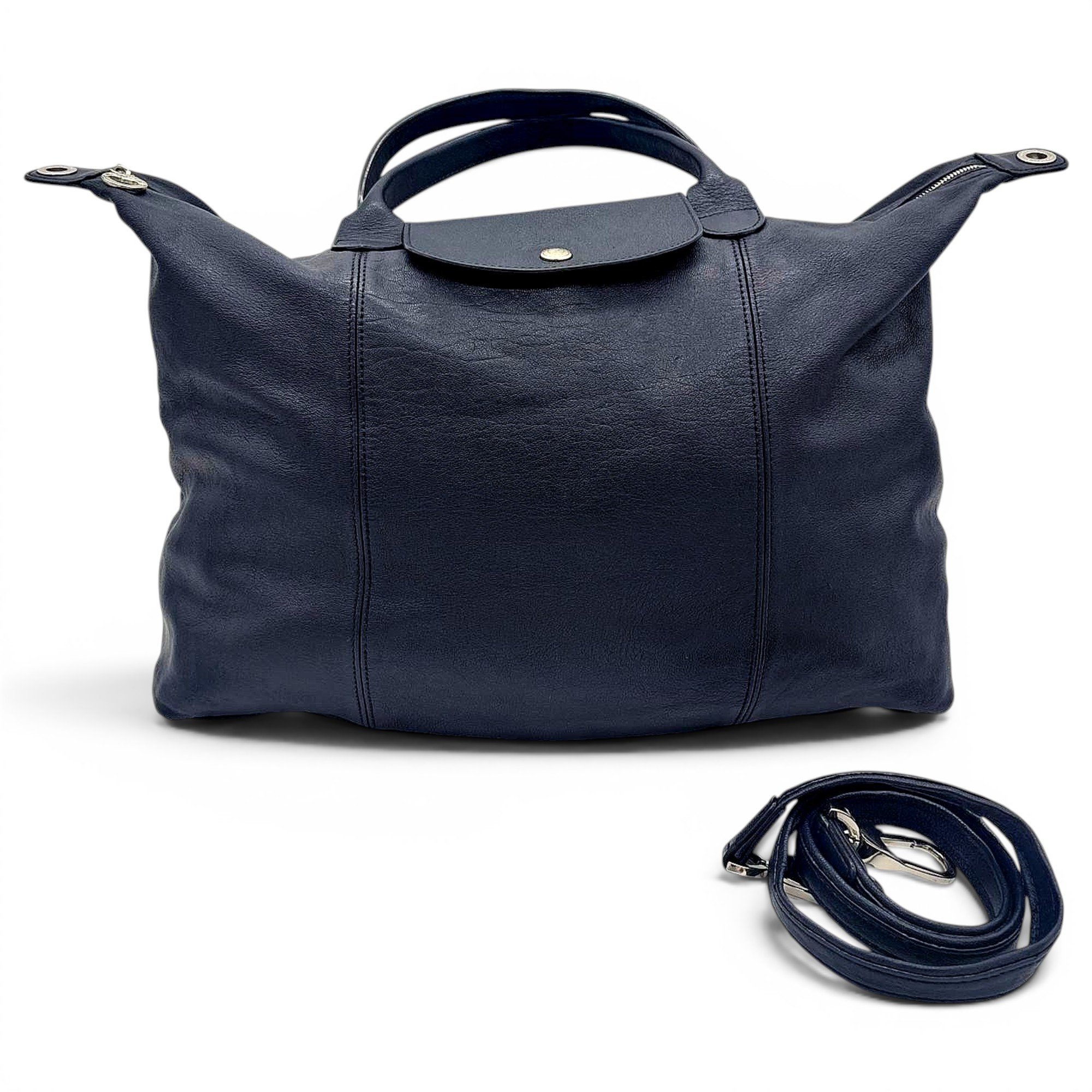 Pliage leather handbag