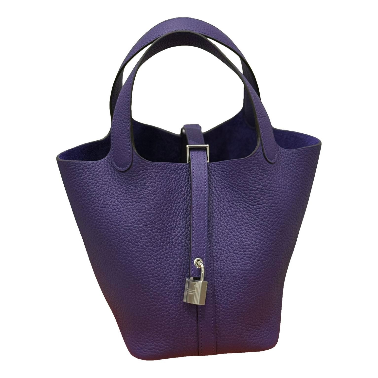 Picotin leather tote