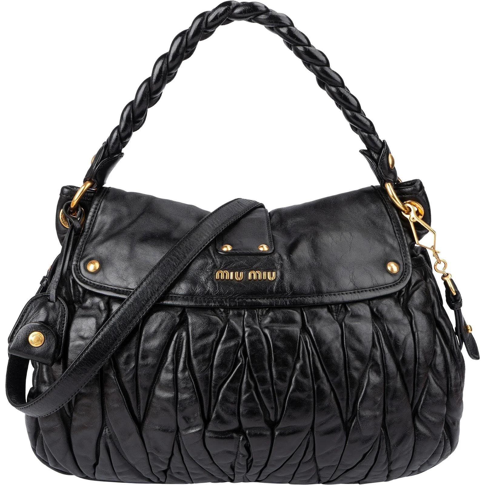 Coffer leather handbag