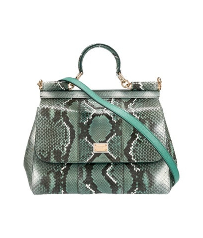 Dolce & Gabbana Gabbana Snakeskin Top Handle Bag Medium
