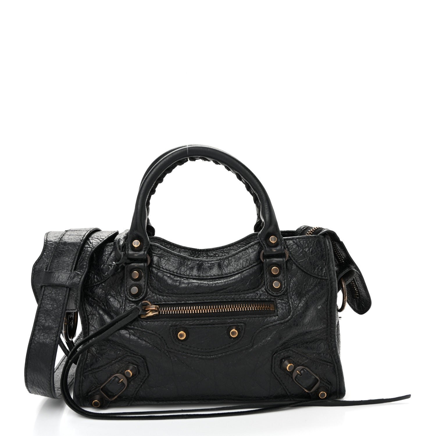 Balenciaga Agneau Classic Hardware Mini City Black